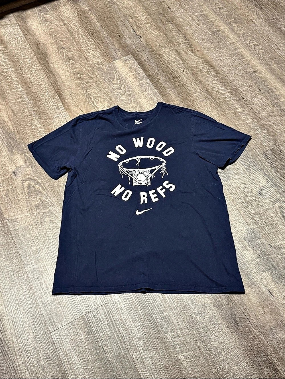 Nike No Wood No Refs Basketball T-Shirt Blue